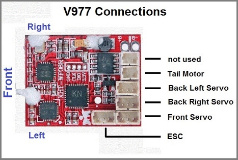 V977 Anakart bağlantı Detayları